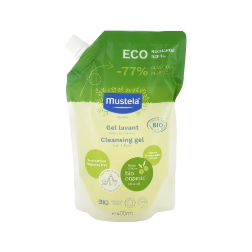 MUSTELA Gel Lavant Bio Éco-Recharge 400 ml-20247 MUSTELA Gel Lavant Bio Éco-Recharge 400 ml-20247
