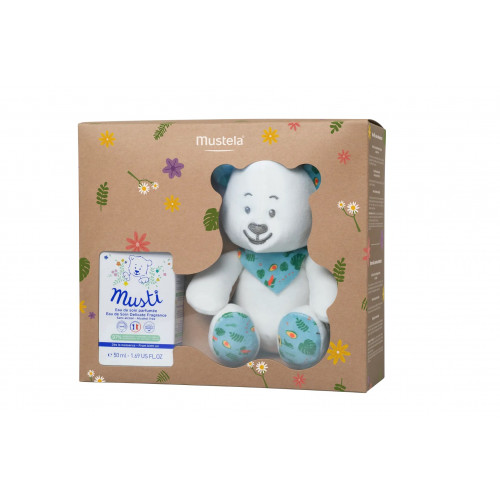 MUSTELA BÉBÉ - Musti - Coffret Eau de Soin Parfumée 50ml + Peluche-20249 MUSTELA BÉBÉ - Musti - Coffret Eau de Soin Parfumée 50ml + Peluche-20249