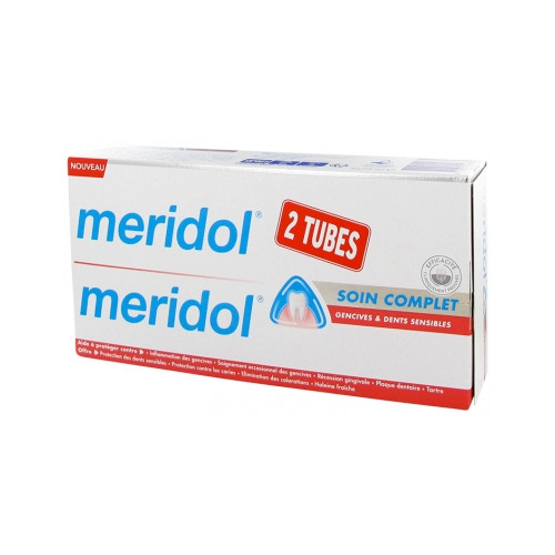 MERIDOL Dentifrice Soin Complet Gencives & Dents Sensibles Lot de 2 x 75 ml-20250