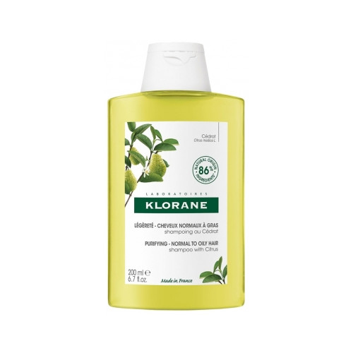 KLORANE Légèreté - Cheveux Normaux à Gras Shampoing au Cédrat 200 ml-20271