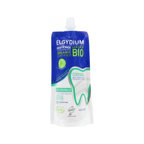 ELGYDIUM Dentifrice Dents Sensibles Bio Éco-Packaging 100 ml-20302 ELGYDIUM Dentifrice Dents Sensibles Bio Éco-Packaging 100 ml-20302