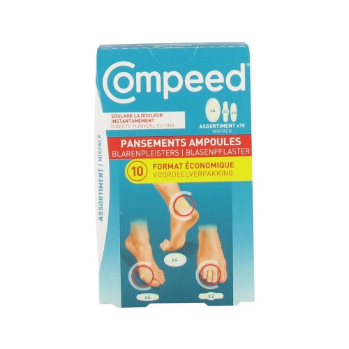 COMPEED Compeed Pansements Ampoules Moyen Format 3 Tailles 10 Pansements-20319 COMPEED Compeed Pansements Ampoules Moyen Format 3 Tailles 10 Pansements-20319