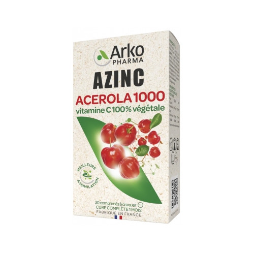 ARKOPHARMA Azinc Acérola 1000 30 Comprimés à Croquer-20334