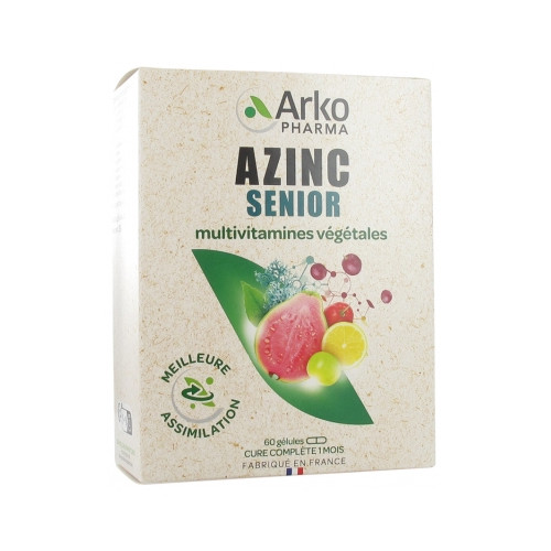ARKOPHARMA Azinc Senior Multivitamines Végétales 60 Gélules-20336 ARKOPHARMA Azinc Senior Multivitamines Végétales 60 Gélules-20336