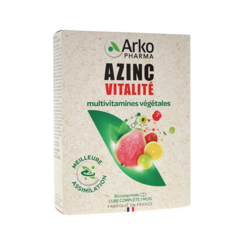 ARKOPHARMA Azinc Vitalité Multivitamines Végétales 30 Comprimés-20338