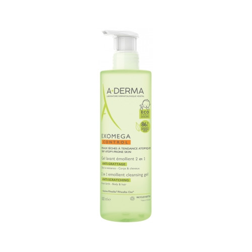ADERMA Exomega Control gel lavant émollient anti-grattage 2en1 500ml-20347 ADERMA Exomega Control gel lavant émollient anti-grattage 2en1 500ml-20347