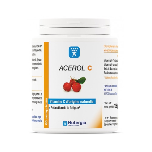 NUTERGIA Acerol C 60 Comprimés-20505 NUTERGIA Acerol C 60 Comprimés-20505