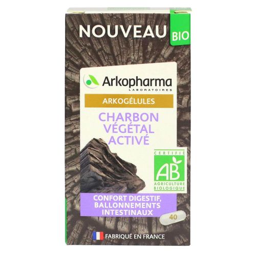 ARKOPHARMA Arkogélules charbon végétal activé bio 40 gélules-20574