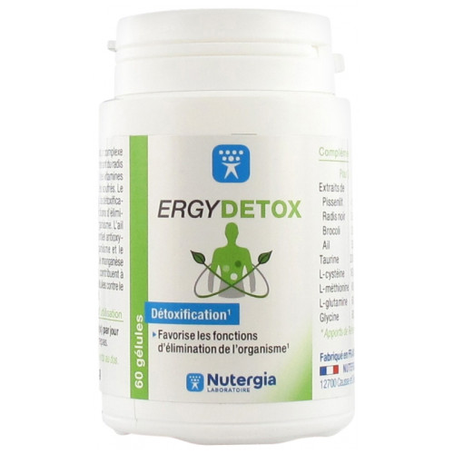 NUTERGIA Ergydetox 60 gélules-20584 NUTERGIA Ergydetox 60 gélules-20584