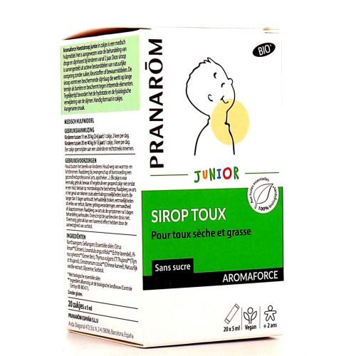 PRANAROM Aromaforce Sirop Toux Junior 20 Unidoses - Pharma360