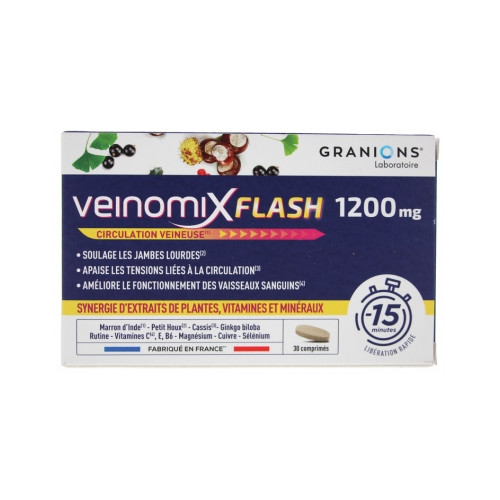 GRANIONS Veinomix Flash 1200 mg 30 Comprimés-20657