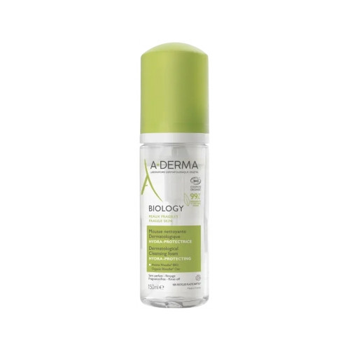 ADERMA Biology Mousse Nettoyante Dermatologique Hydra-Protectrice Bio 150 ml-20722 ADERMA Biology Mousse Nettoyante Dermatologique Hydra-Protectrice Bio 150 ml-20722