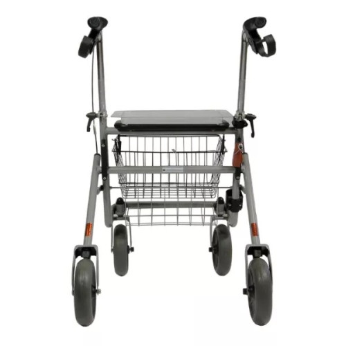 Rollator 4 Roues CRISTALLO - Pliant, Réglable en Hauteur, Siège, Panier, Plateau - O4562 - 1 Unité