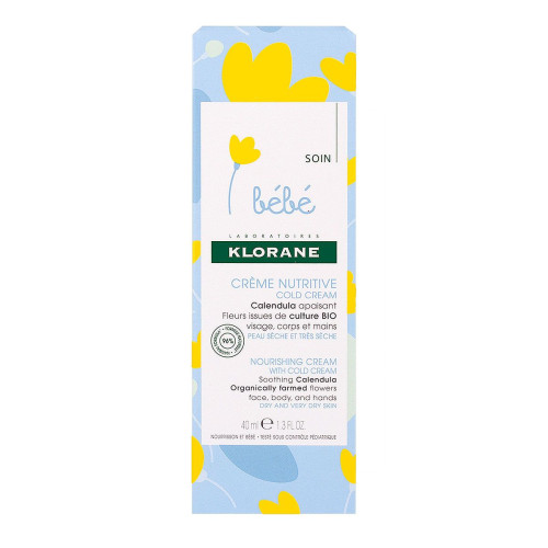 Cold Cream Nourishing Cream - Soothing Calendula - Klorane Baby - 125 ml  Klorane