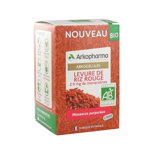 ARKOPHARMA Arkogélules Levure de Riz Rouge Bio 60 Gélules-20793 ARKOPHARMA Arkogélules Levure de Riz Rouge Bio 60 Gélules-20793
