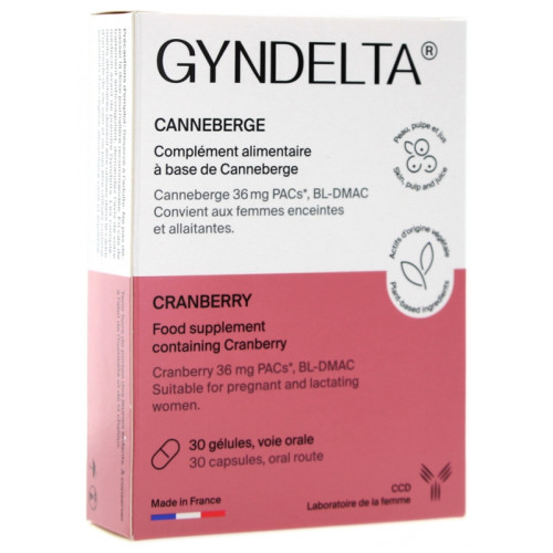 CCD Gyndelta  Proctecteur Urinaire à base de Cranberry 30 Gélules-20939