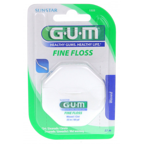 GUM Fil dentaire Fine Floss Ciré1555-2105