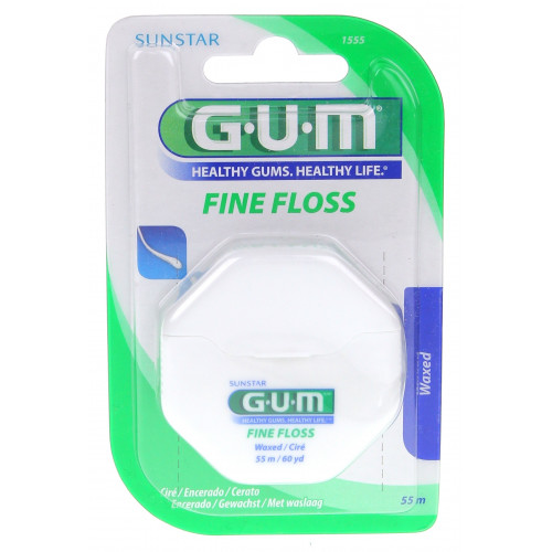 GUM Fil dentaire Fine Floss Ciré1555-2105 GUM Fil dentaire Fine Floss Ciré1555-2105
