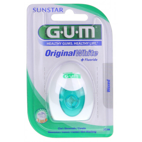 GUM Fil Dentaire Original White 30m - Blanchissant et Protecteur GUM Fil Dentaire Original White 30m - Blanchissant et Protecteur