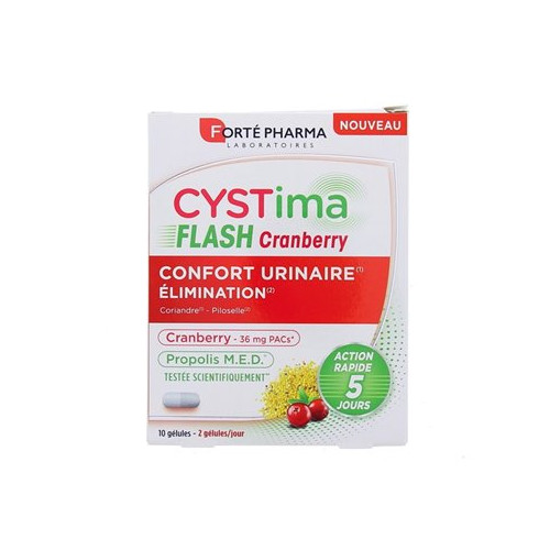 Cystima Cranberry Flash 10 Comprimés