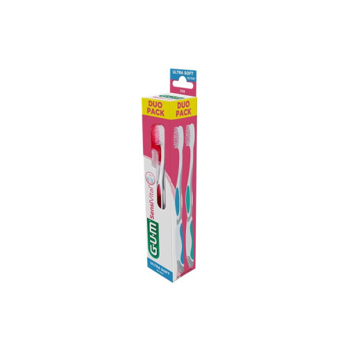 GUM Sensivital 509 Brosse à dents Ultra souple - 2 brosses à dents