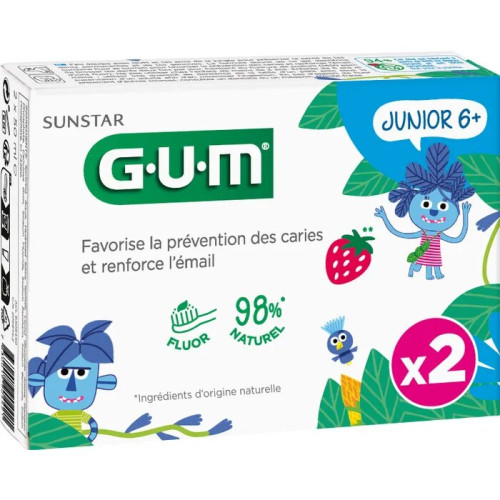 Dentifrice Junior 6+ Prévention Caries, 2x50ml