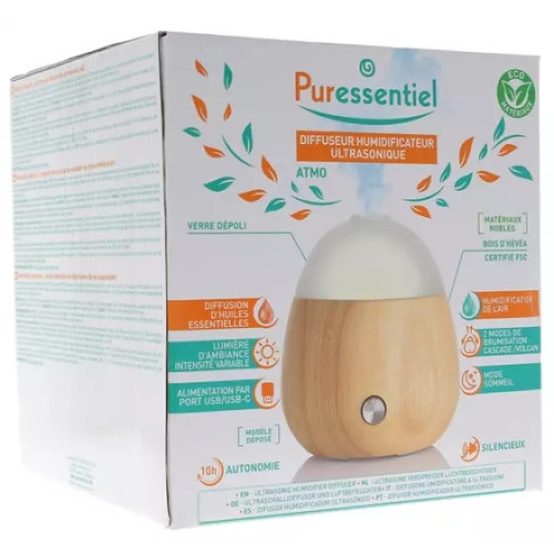 Puressentiel Atmo Diffuseur Ultrasonique 1 Unité - Pharma360, Brume d'Eau  Relaxante