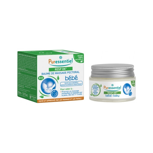 Resp OK Baume de Massage Pectoral Bébé 30 ml Resp OK Baume de Massage Pectoral Bébé 30 ml