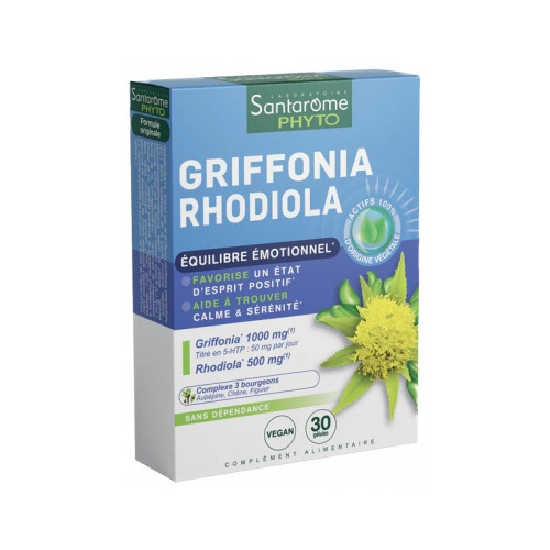 Griffonia Rhodiola 30 Gélules