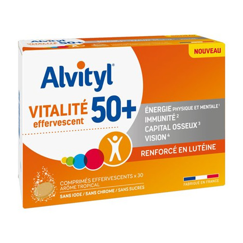 Alvityl Vitalité 50+ 30 Comprimés Effervéscent Alvityl Vitalité 50+ 30 Comprimés Effervéscent