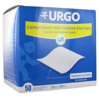 Compresses Stériles 7,5 x 7,5 cm 50 Sachets de 2 Compresses Non Tissées