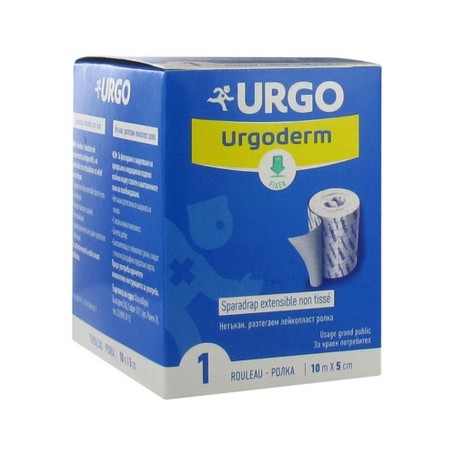 Urgoderm Sparadrap Non Tissé Extensible 10 m x 5 cm Urgoderm Sparadrap Non Tissé Extensible 10 m x 5 cm