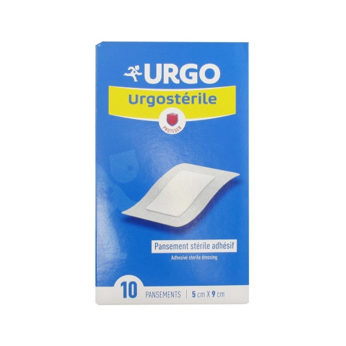 Urgostérile Pansement Stérile Adhésif 5 x 9 cm 10 Pansements Urgostérile Pansement Stérile Adhésif 5 x 9 cm 10 Pansements