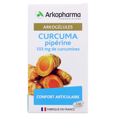 Arkopharma Arkogélules Curcuma Piperine 130 - Confort Articulaire Arkopharma Arkogélules Curcuma Piperine 130 - Confort Articulaire