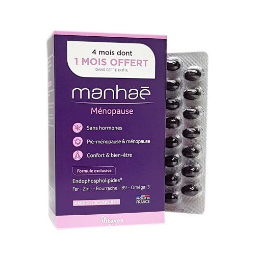 Nutrisanté Manhaé Ménopause 120 Capsules - Sans Hormone
