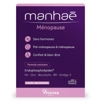 Manhaé 60 Capsules - Soutien Naturel Ménopause Féminité