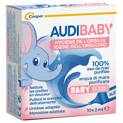 Audispray Audibaby 10 Unidoses - Soin Oreilles Bébé Audispray Audibaby 10 Unidoses - Soin Oreilles Bébé