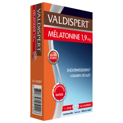 Valdispert Mélatonine 1.9mg 40 Comprimés - Sommeil Réparateur