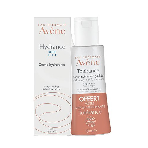 Hydrance RICHE Crème hydratante 40ml + Tolérance Lotion démaquillante 100ml offerte Hydrance RICHE Crème hydratante 40ml + Tolérance Lotion démaquillante 100ml offerte