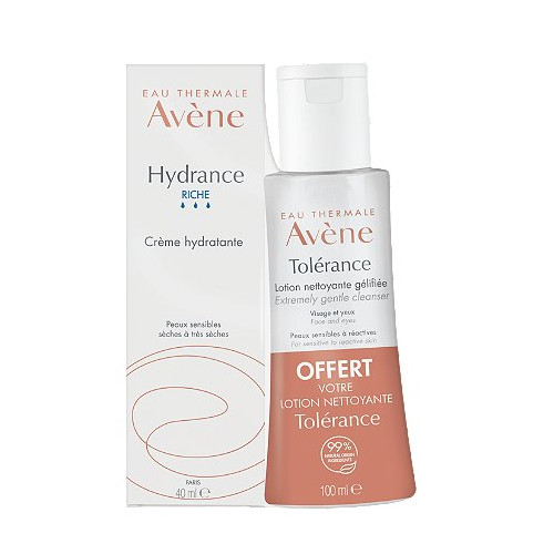 Hydrance RICHE Crème hydratante 40ml + Tolérance Lotion démaquillante 100ml offerte