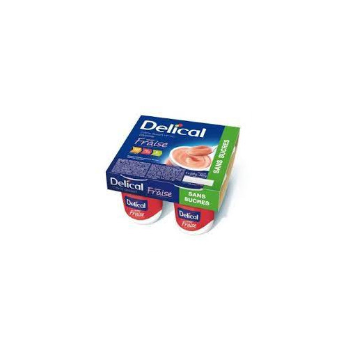 Delical crème dessert HP/HC sans sucres Fraise