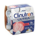 CLINUTREN ULTRA Fraise 4x 200ml - Denrée Alimentaire Destinée à des Fins Médicales Spéciales - Dénutrition