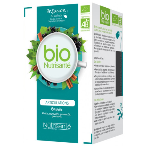 Nutrisanté Infusion Bio Articulations 20 Sachets - Bien-être