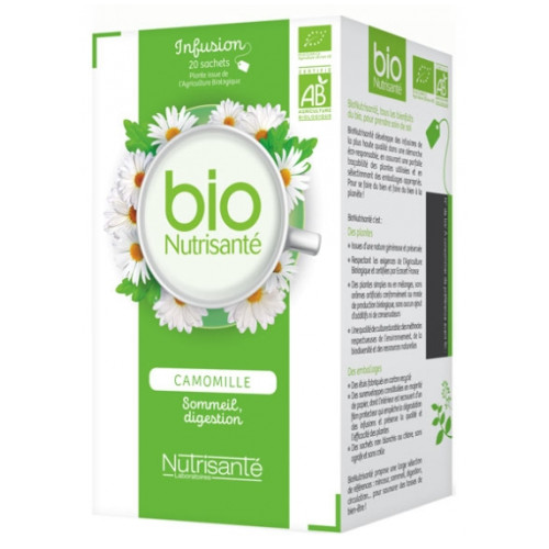 Nutrisanté Infusion Bio Camomille 20 Sachets - Digestion et Sommeil