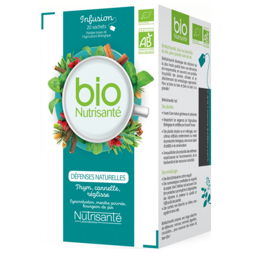 Nutrisanté Infusion Défenses Naturelles 20 Sachets - Boost Immunité Nutrisanté Infusion Défenses Naturelles 20 Sachets - Boost Immunité