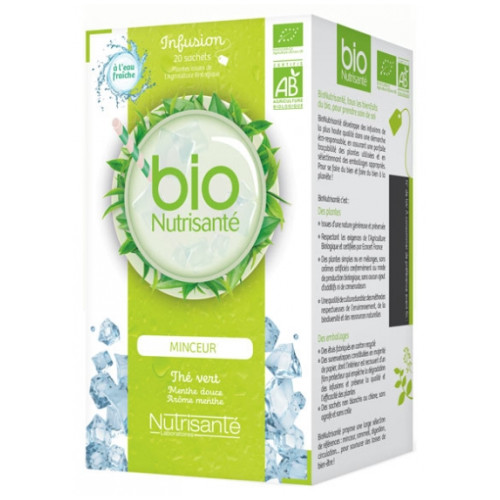 Nutrisanté Infusion Minceur Thé Vert 20 Sachets - Aide Poids et