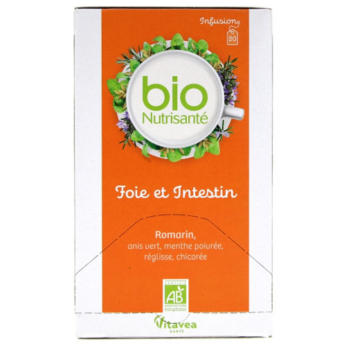 Nutrisanté Infusion Bio Foie Vésicule 20 Sachets - Soutien Digestif