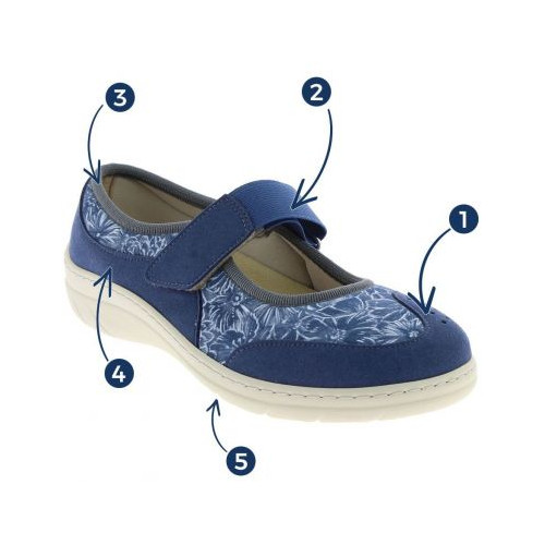 Chaussure orthopédique femme CHUT VIRTUEL BLEU