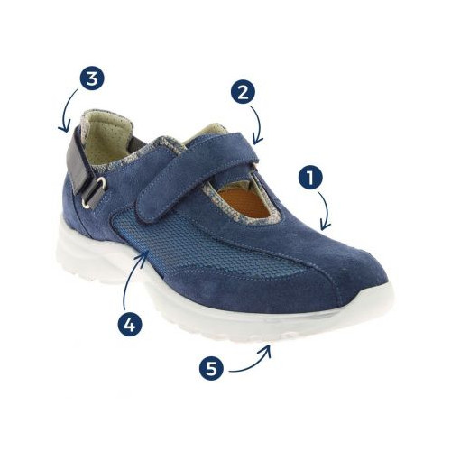 CHUT MIKAELA Hallux Valgus Bleu