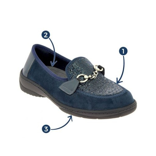 Chaussure orthopédique Maeliss marine